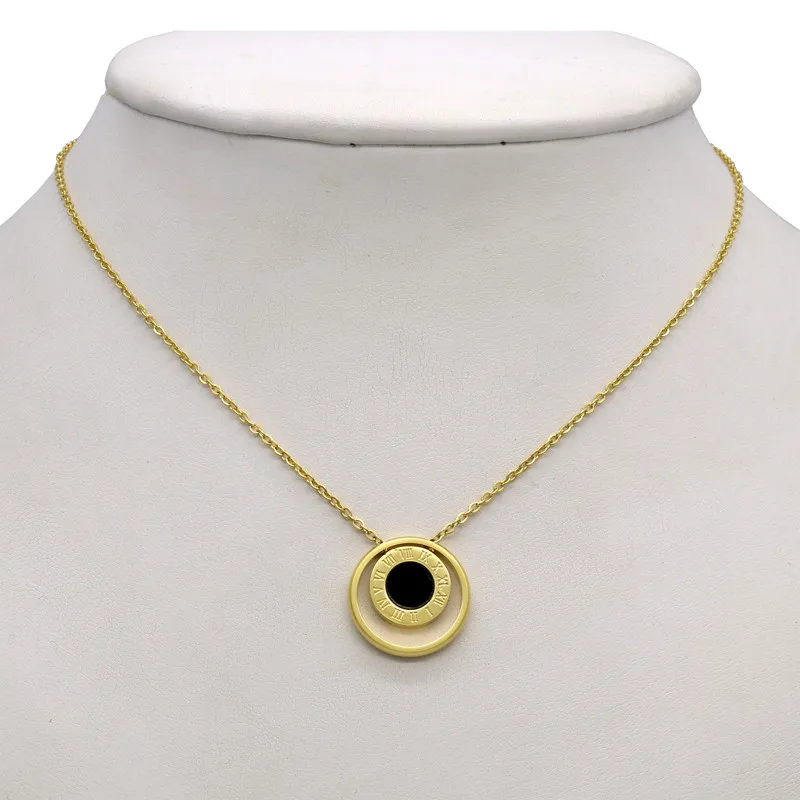 Ожерелье с подвеской в виде римских цифр натуральная раковина эмалированным