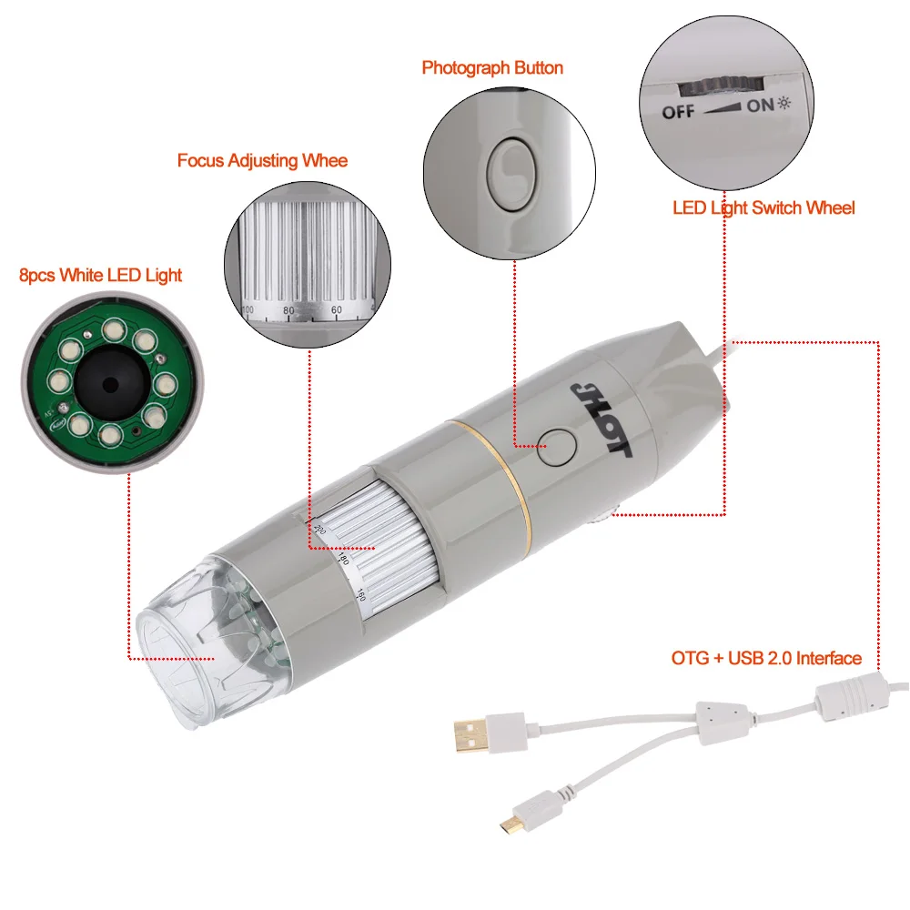 

USB OTG, 8 , 5,0 , 1X-500, 0-3