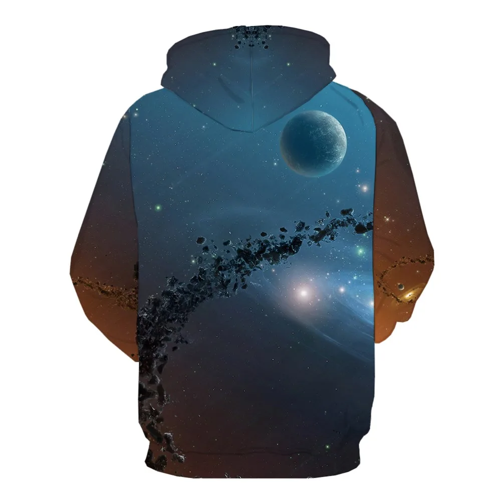 KYKU 3d толстовки Galaxy Толстовка с космическим принтом для мужчин Дерево печать