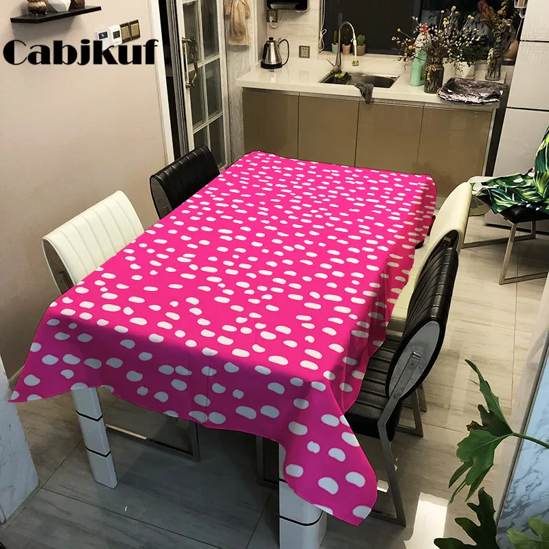 Все размеры белый плед прямоугольная скатерть скатерти круглый для Свадебная вечеринка Банкетный Отель Обеденный украшения дома