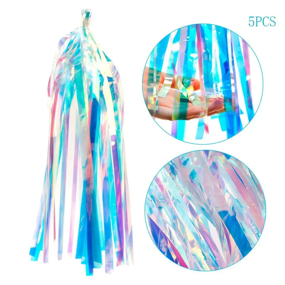 Tassels QIFU морской воздушный шар из фольги в виде животного воздушные шарики в форме животных День Рождения Декор Дети День рождения под морем вечерние украшения Акула вечерние принадлежности - Цвет: Tassels