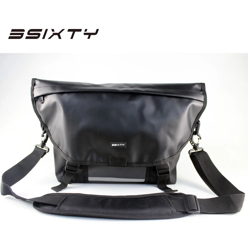 

3SIXTY Bicycle Front Carrier Block Bags for Brompton Waterproof Bascket with Bracket Bike Accessories Matt Black