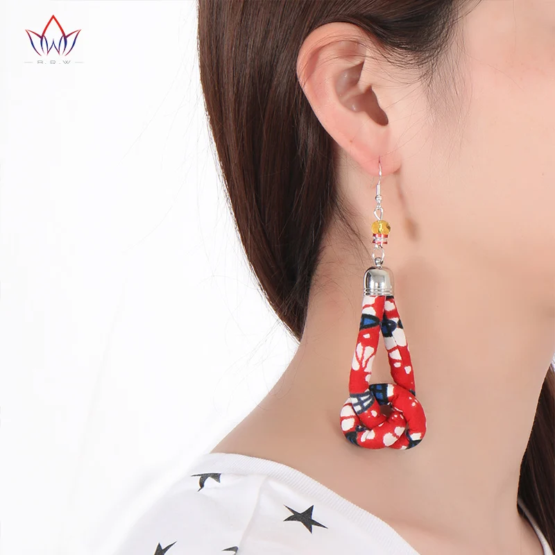 2021 новые Африканские Этнические серьги анкарские Африканский тканевый узел