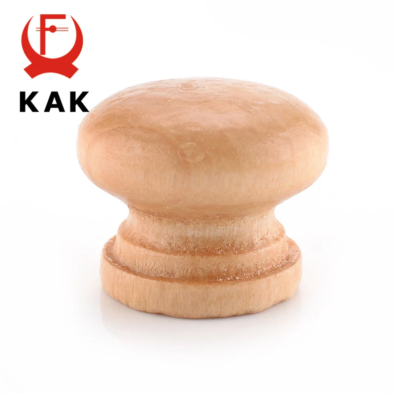 KAK 10 шт. 2.5X2CM ящик для шкафа среднего размера из натурального дерева ручка двери