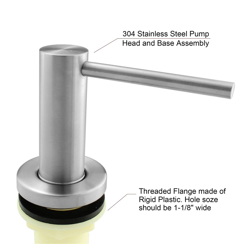 304 кухонная раковина из нержавеющей стали диспенсер для жидкого мыла 17 унций (500