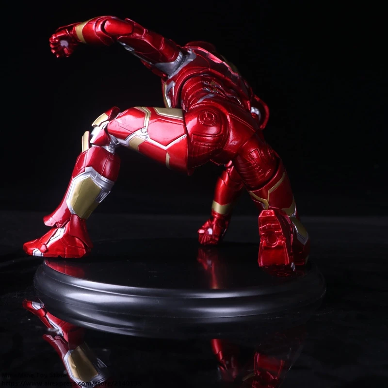 DISNEY Marvel Мстители Железный человек 3 17 см фигурка аниме мини украшение ПВХ