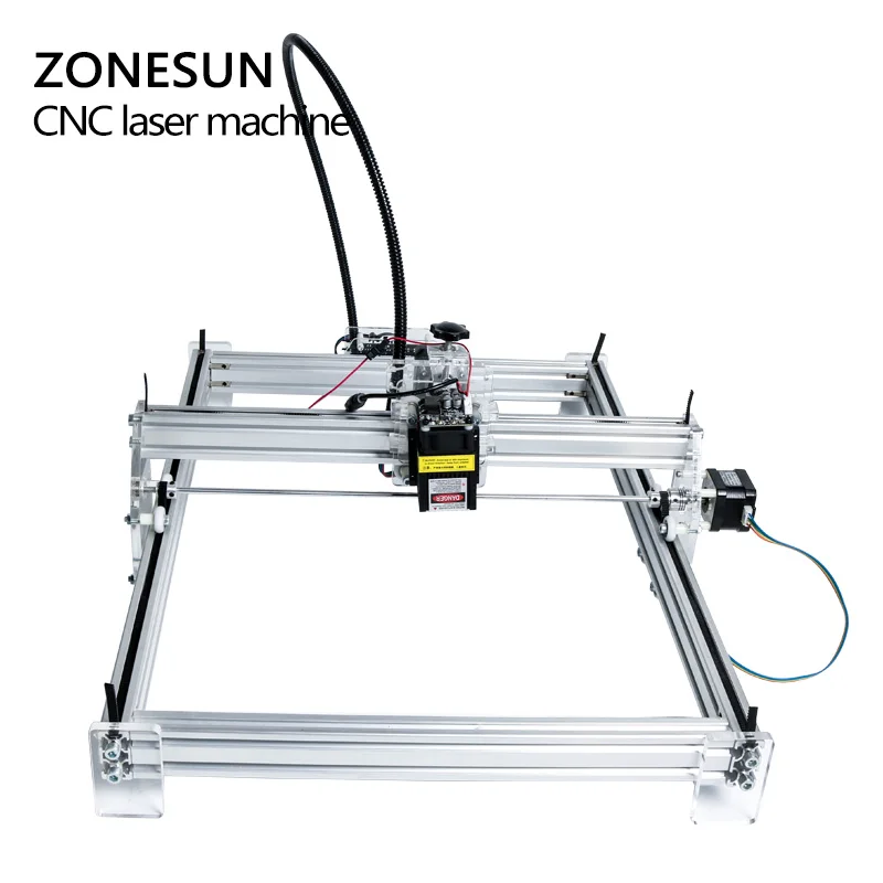 ZONESUN 5500MW AS-3 большая рабочая зона 100*100 см DIY Лазерный Станок лазерный
