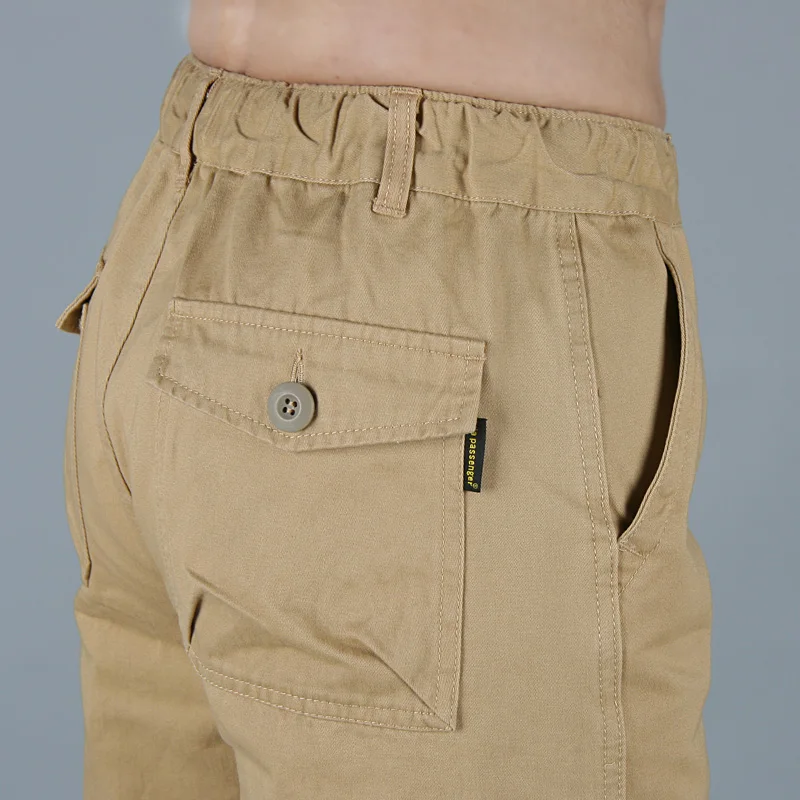 Высококачественные хлопковые повседневные мужские брюки карго для бега