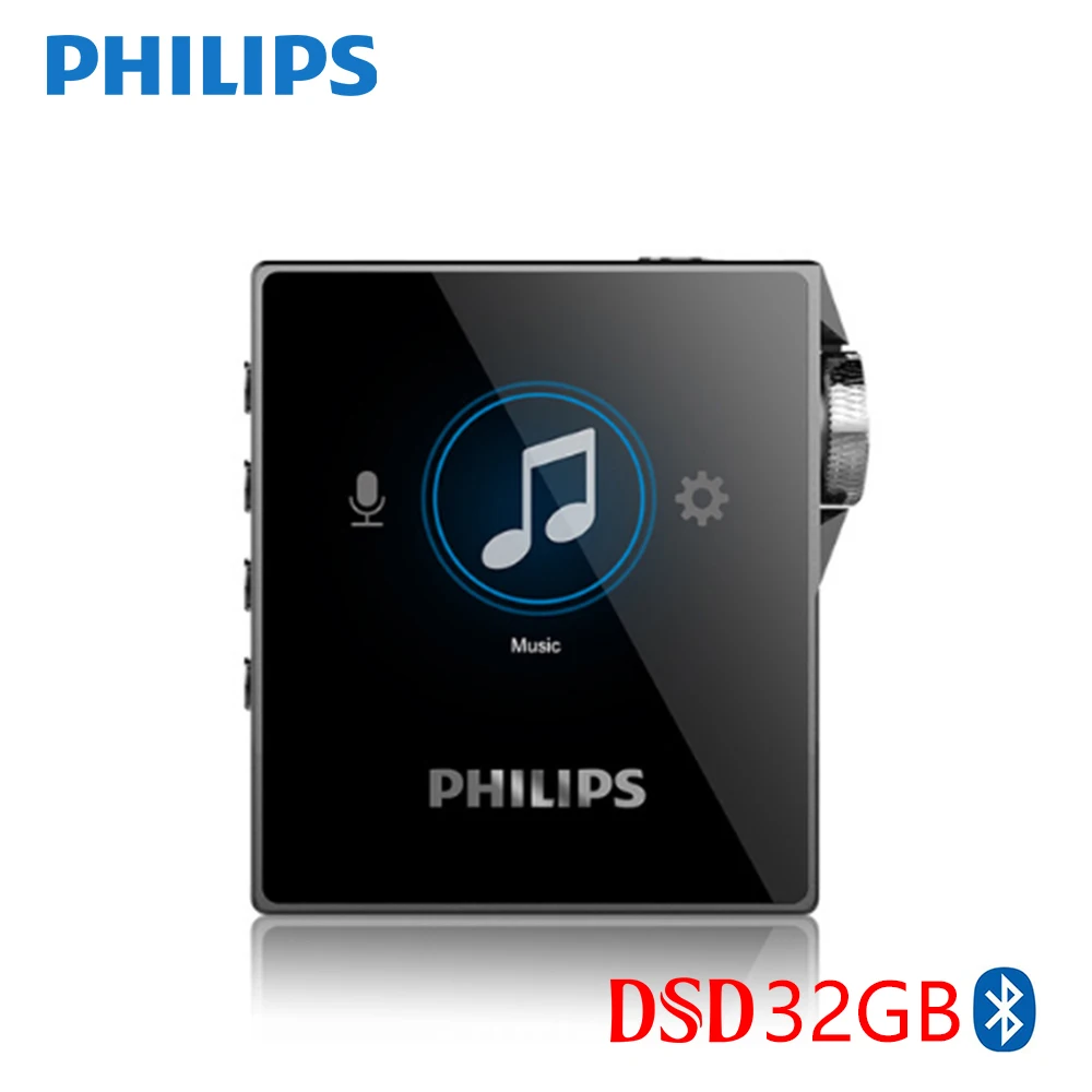 Philips DSD256 Hi-Res MP3 музыкальный плеер без потерь Rusuoo HIFI двухполосный Bluetooth с функцией записи SA8332