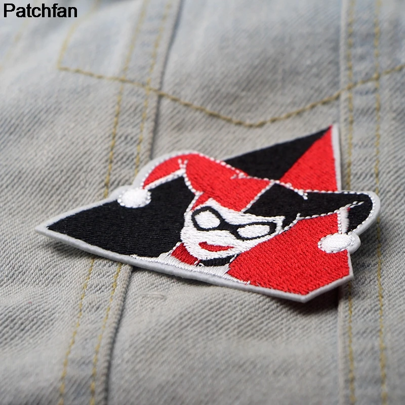 Patchfan отряд самоубийц Харли Куинн DIY Вышивка для аппликации, шитья железа на одежде Рюкзак украшения дома наклейки значки A1920