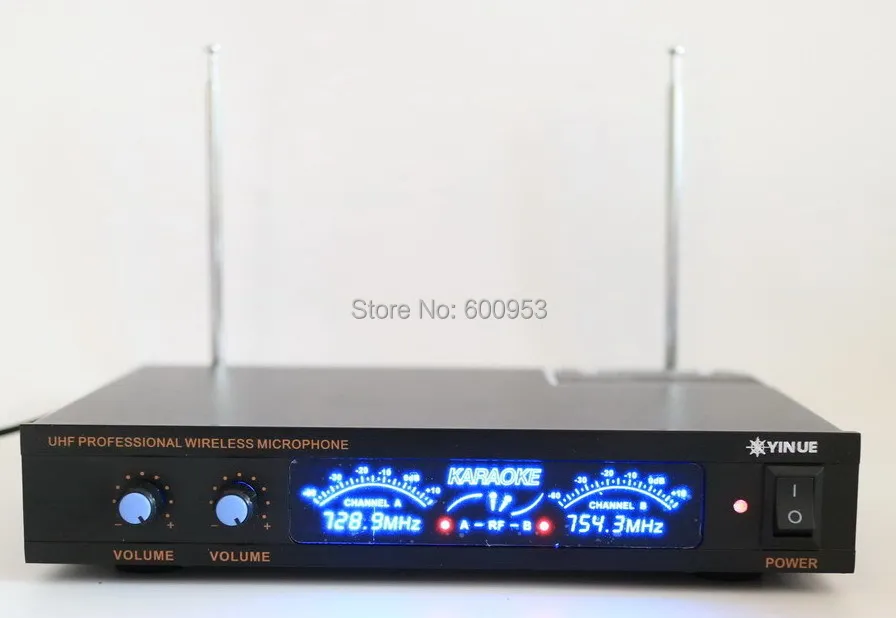 Двухканальный беспроводной петличный микрофон UHF с 2 микрофонами|microphone