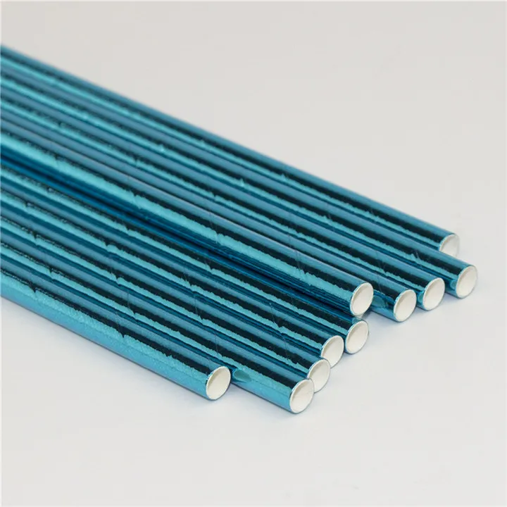 200pcs Royal Blue 200 шт металлическая Золотая фольга бумажные соломинки из серебряной фольги ed питьевой соломы вечерние любимые день рождения для свадьбы или «нулевого дня рождения» ярко-синий пурпурный - Цвет: 200pcs Royal Blue