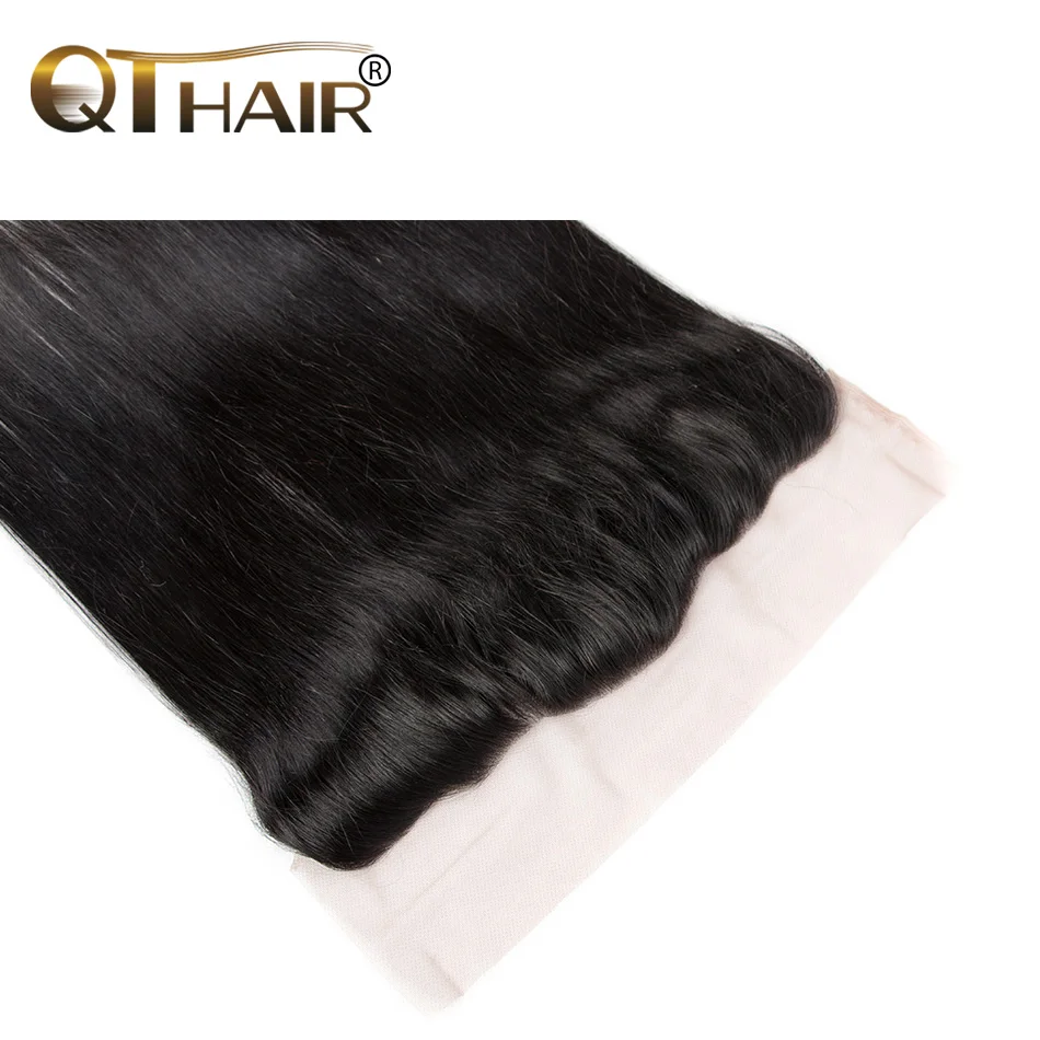 Закрытие кружева из волос из Бразилии прямой волосы 7A виргинский волос 13x4 от уха к человеку.