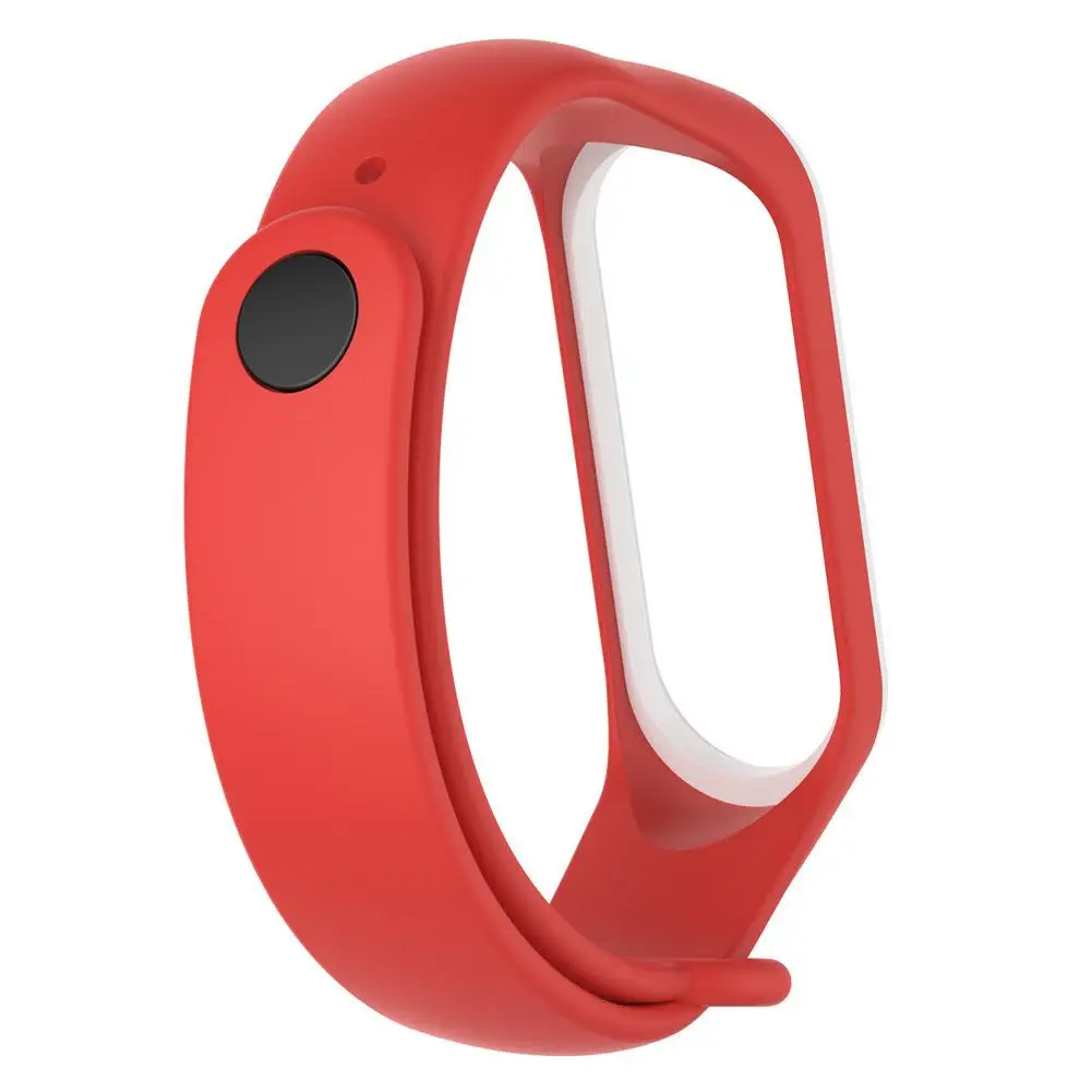 Двухцветный силиконовый сменный Браслет ремешок для часов MiBand 4 Mi Band 3 Xiaomi 4/3 умный
