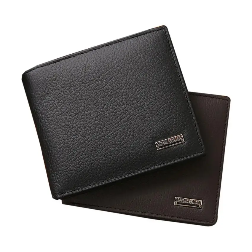 Распродажа двухскладной кошелек JINBAOLAI мужской кожаный для
