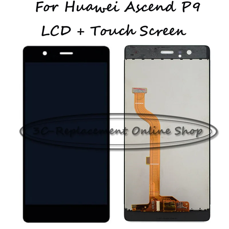 100% протестированный черный/золотой/белый для Huawei P9 EVA-L09 EVA-L19 EVA-AL00 EVA-AL10 ЖК-дисплей +