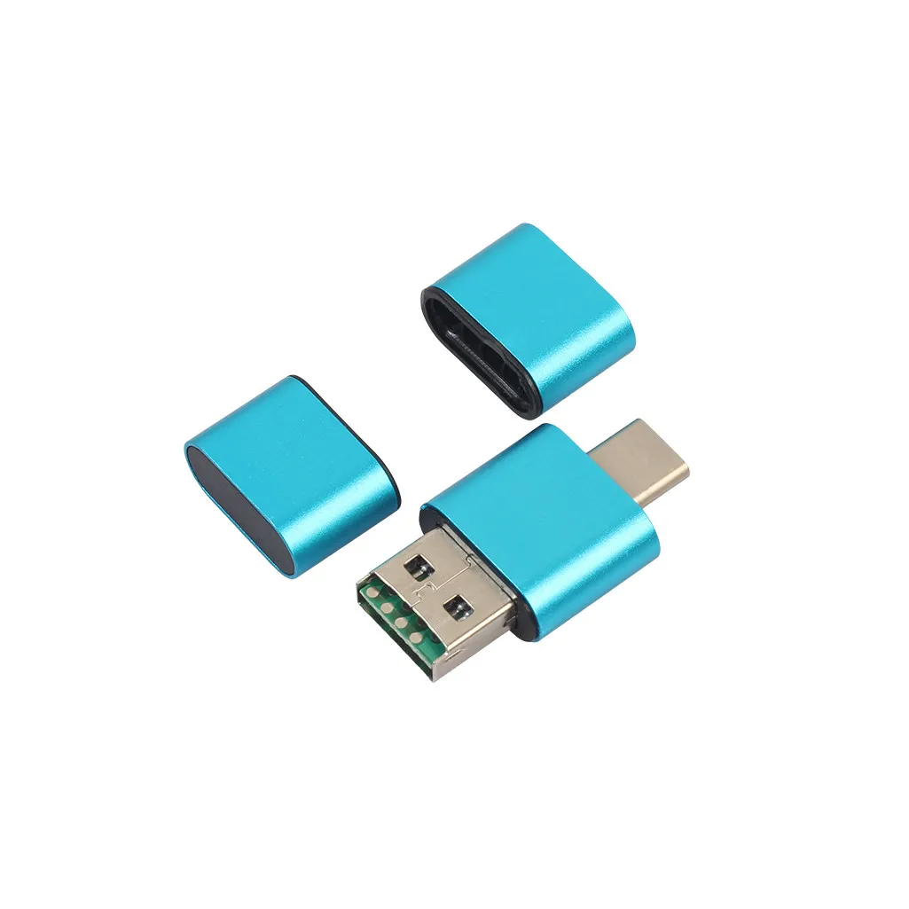 OTG type C к USB 2,0 Micro SD TF кард-ридер адаптер для Android Phone# T2