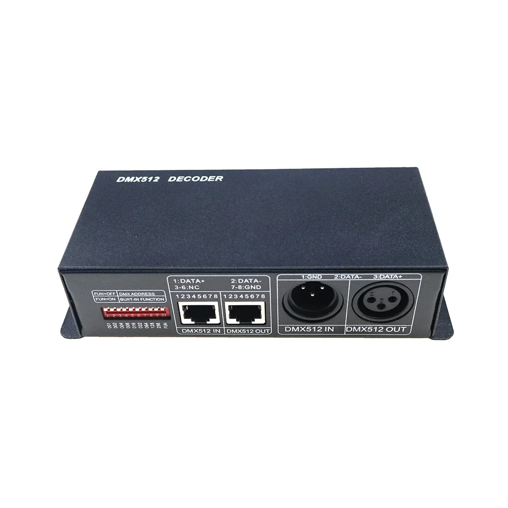 Светодиодный декодер светодиодный RGB DMX 512 3 канала * 8A светильник канала|dmx512 decoder|led