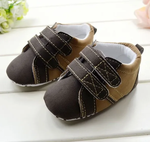 S380 новое поступление мода браун кофе мягкой подошвой липучки спортивной обуви