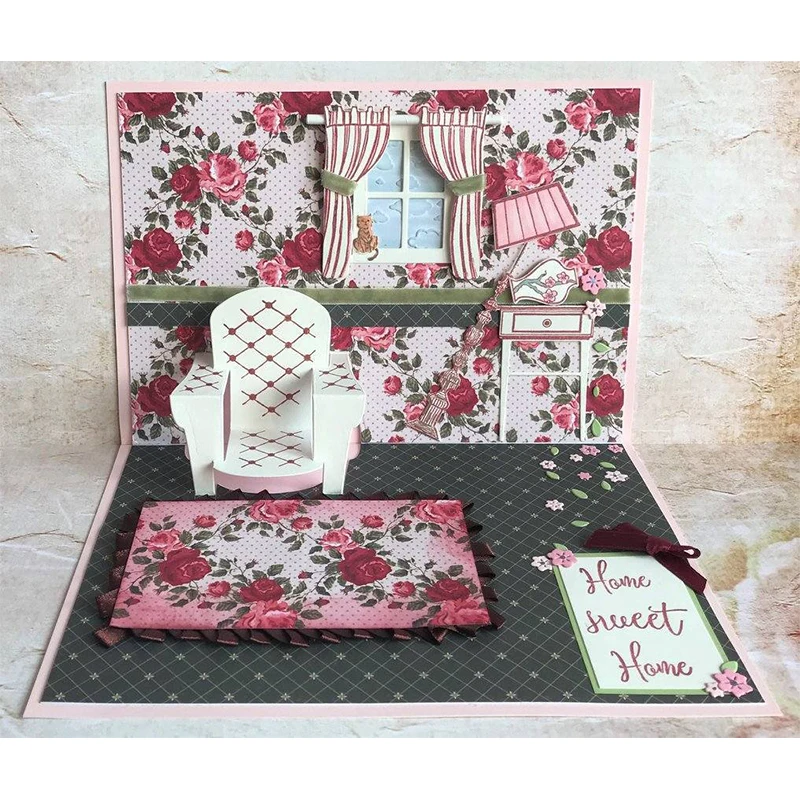 Оконная занавеска настольный металлический трафарет для штампов трафареты