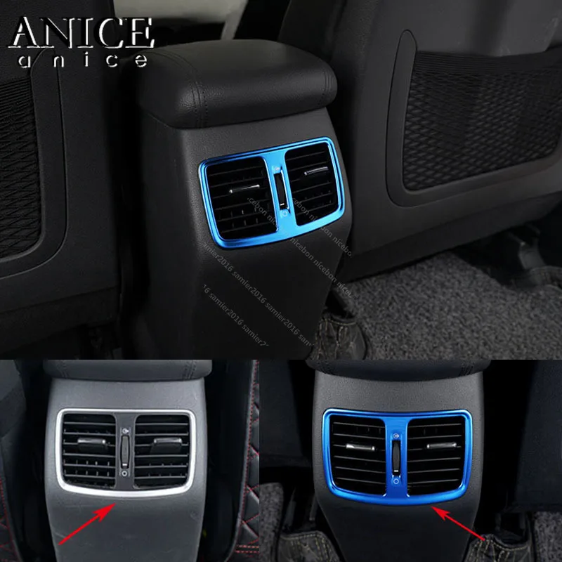 stainless Armrest Rear Ac Vent Frame Cover Trims For Hyundai Tucson 2015-2018 | Автомобили и мотоциклы
