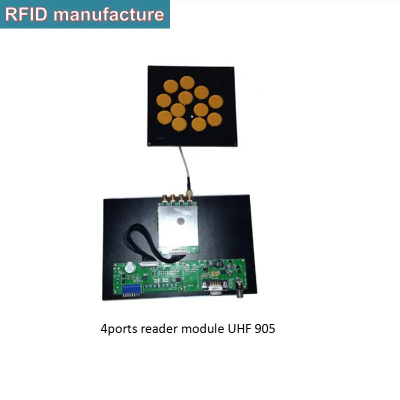 

free shipping 8ports UHF long range rfid module with develop board UHF RFID Reader RS232 TCP IP RJ45 Ethernet