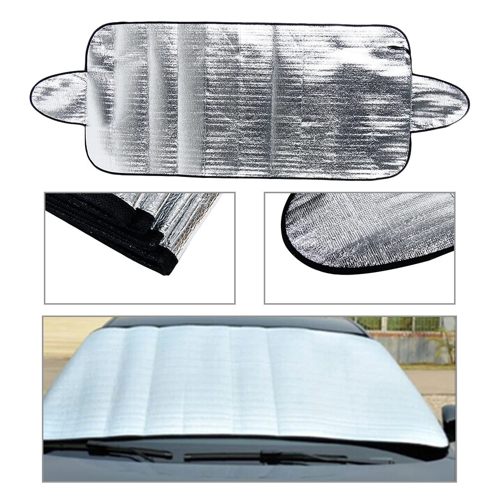 

1X Auto Front Rear Windows Ice Sun Heat Dust Frost Protector Windshield Cover NEW Car Truck SUV Van UV Block Easy Installations
