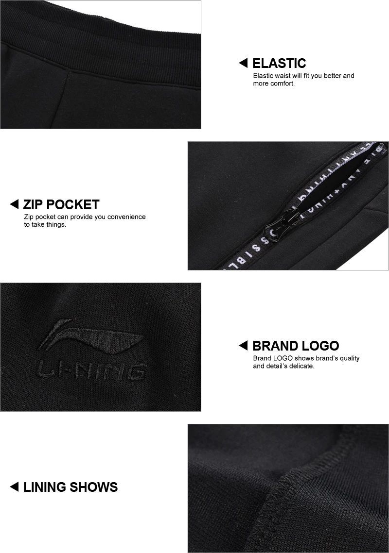 Li-Ning, женские трендовые спортивные штаны, свободные, удобные, для фитнеса, с подкладкой, спортивные штаны AKLN054 WKY165