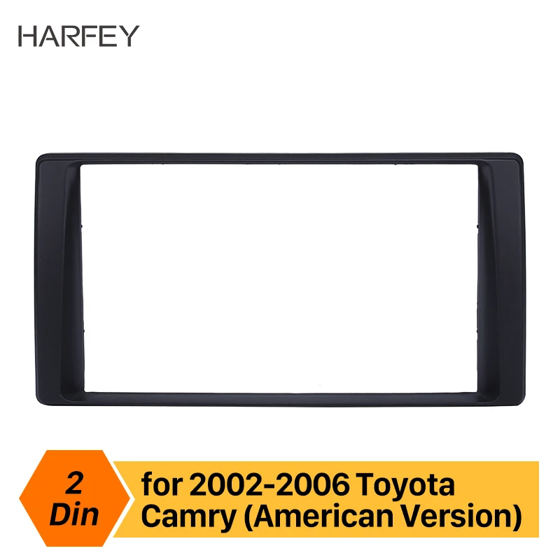 Harfey черный двойной Din автомобильный радиоприемник рамка панели индаш для Toyota Camry