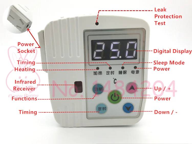 Цифровой термостат для электрического нагревателя напольный нагревательный