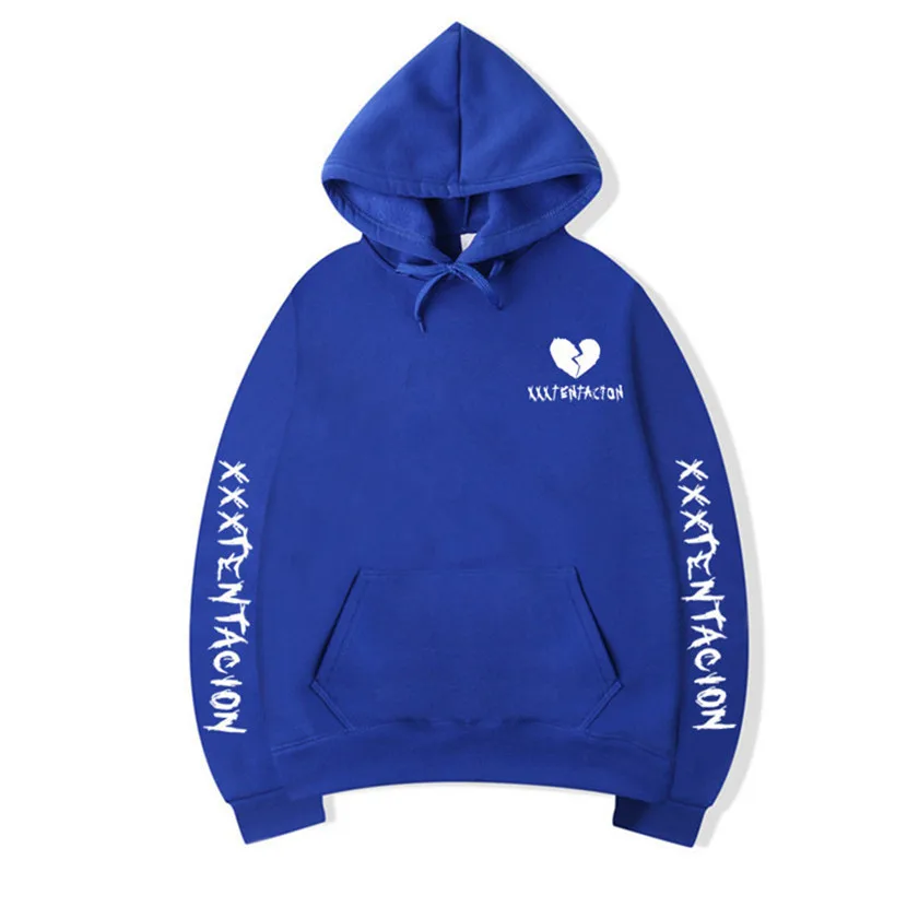 Blue 28-1 Месть убить мода Suprem Толстовка для мужчин/женщин Повседневное хип хоп XXXTentacion Толстовка Vibes Forever Traksuit флисовый пуловер с капюшоном - Цвет: Blue 28-1