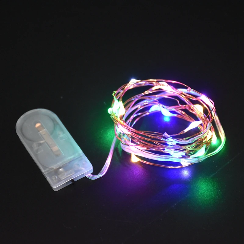 

Christmas Lights 2M 20LED Waterproof Copper mini Fairy String Light Decoration Lamp for Home,Wedding Operated by CR2032 Battery