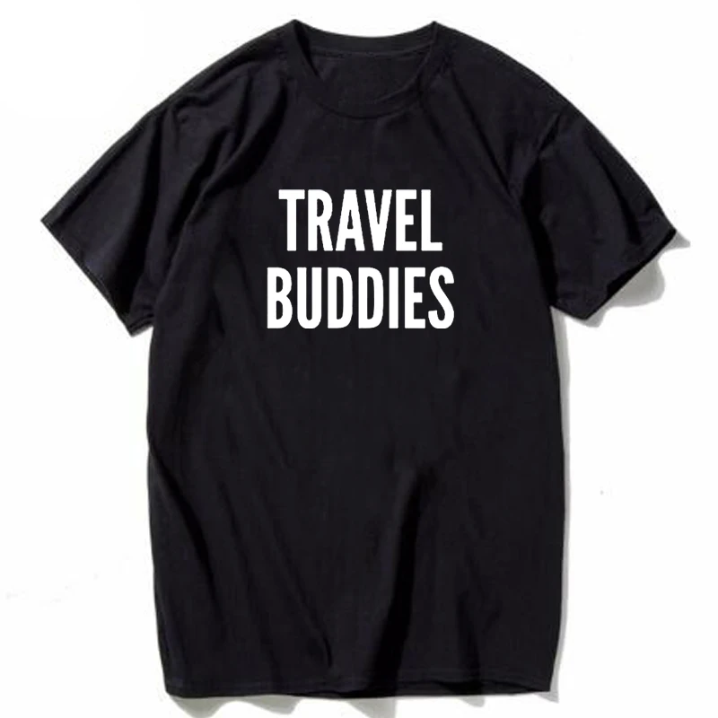 Подходящая футболка Travel Buddies унисекс Женская Мужская для пар топ отпуска на