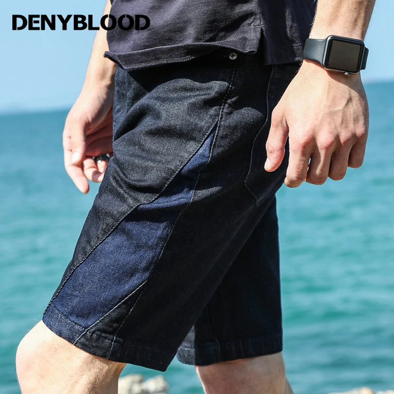 Denyblood Джинсы для женщин Лето 2017 г. Модные мужские Джинсовые Шорты стрейч