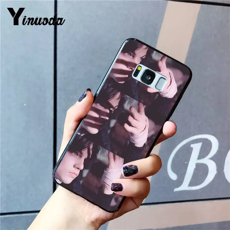 Yinuoda leo Young Leonardo DiCaprio being suave TPU Мягкий силиконовый черный чехол для телефона Samsung