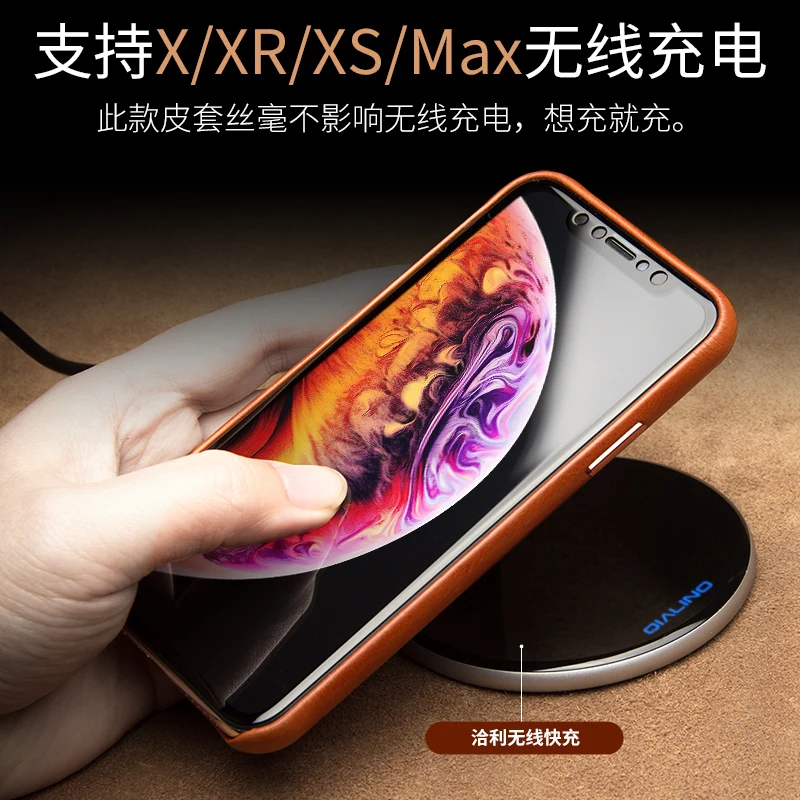 Настоящая натуральная коровья кожа брендовая задняя крышка для iphone XS XR MAX