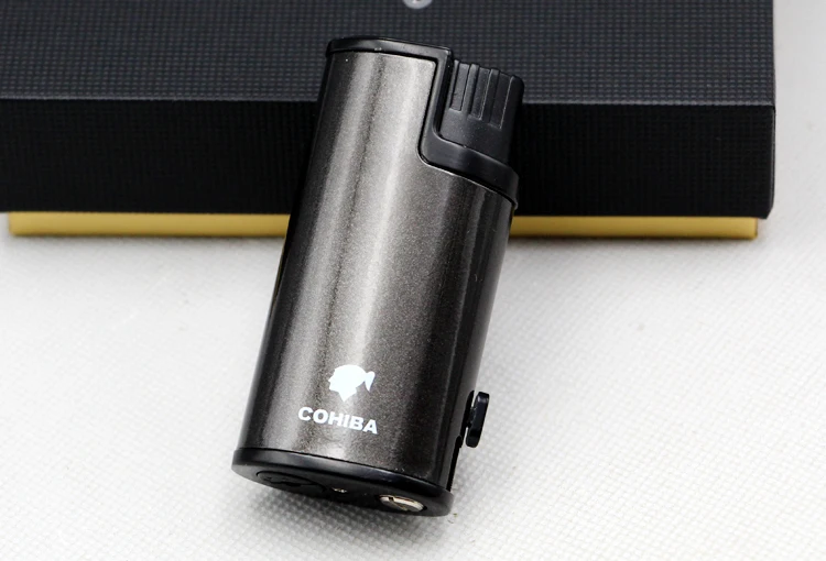 Cohiba гаджет для курения ветрозащитная сигарета металлическая зажигалка 3 фонарь