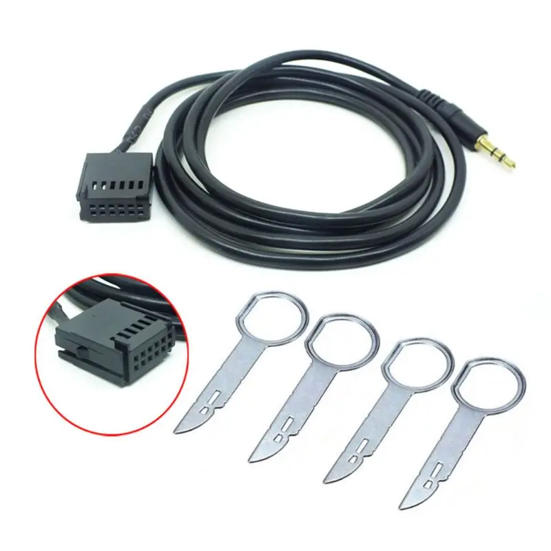 

New 6000CD AUX-IN Wire Adapter Car Stereo 6000-CD AUX CABLE For Ford Fiesta Focus 6000 CD qiang