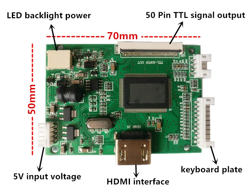 7 дюймов 1024*600 HDMI экран ЖК дисплей с монитором платы драйвера для Raspberry Pi Banana/Orange