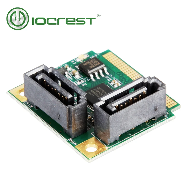 Плата контроллера IOCREST Mini PCI Express SATAIII 3 0 6Gbp/s ASM1061|mini pci-express|card controlcard card |