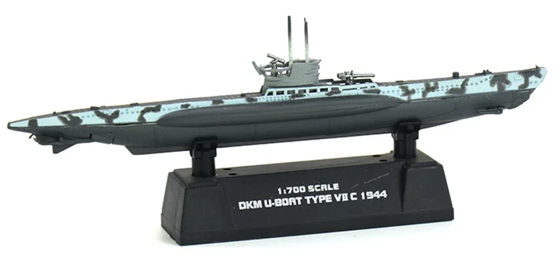1: 700 Масштаб предварительно построенный Тип VII u-лодка VIIC немецкая Вторая мировая война подводная лодка хобби Коллекционная готовая пластиковая модель
