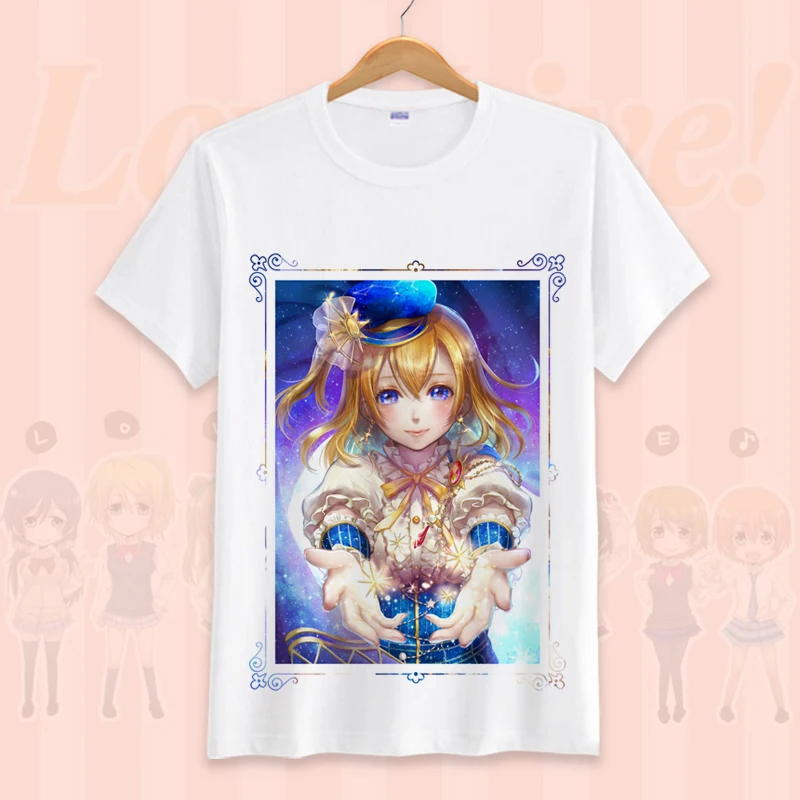 Новая футболка LoveLive school ldol project летняя с надписью Love Live Тодзе Нозоми kotori minami Cospaly