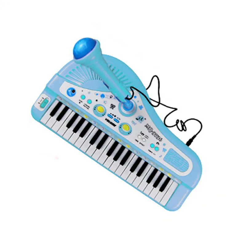 

37 Keys Electone Mini Electronic Keyboard Musical Toy Kids Educational Toys with Microphone Piano Baby Toys Kid Birthday Gifts