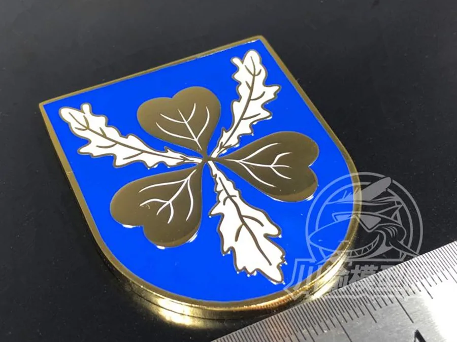 Металлический значок Heraldry немецкий боевой корабль Второй мировой войны Бисмарк