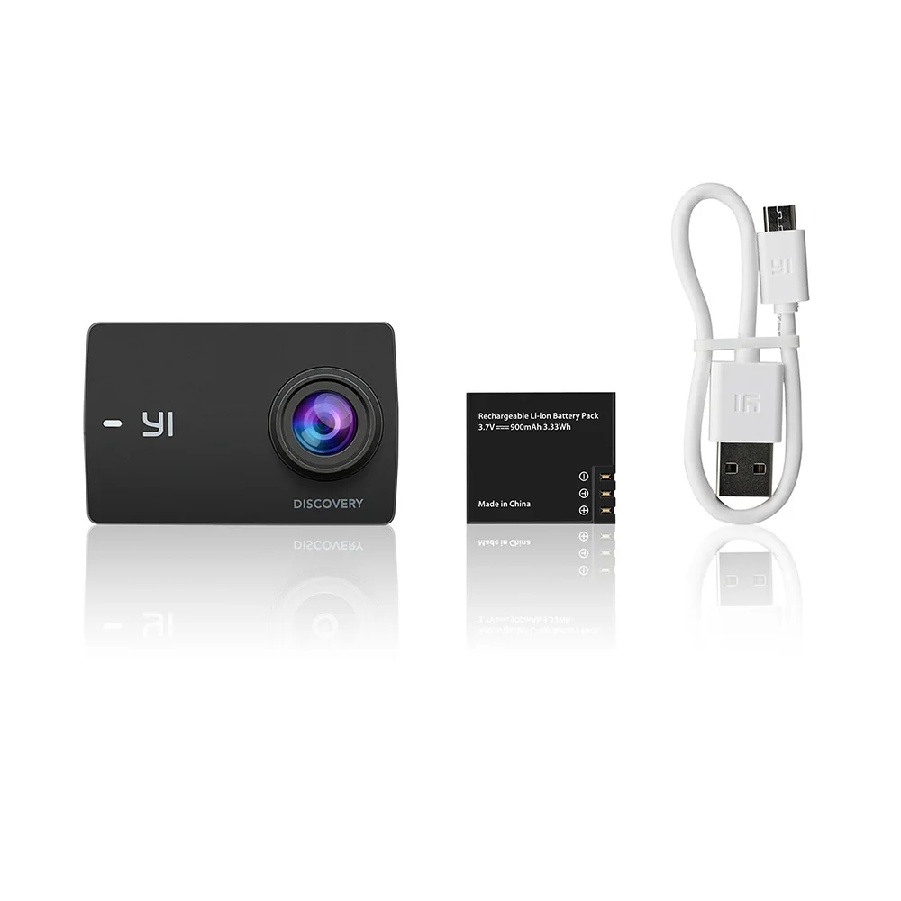 Экшн камера Yi Discovery международная версия 4K 20fps 8 Мп 16 Wi Fi 1080P 60fps водонепроницаемая