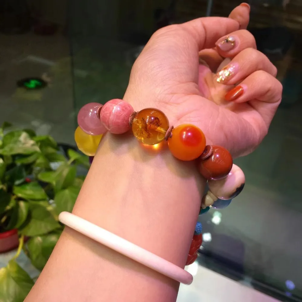 15 мм натуральный Радужный разный смешанный камень яшма агат розовый кварц Lapis