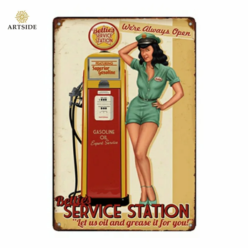 BSA мотоциклы Mobiloil STP ESSO Моторное Масло металлическая жестяная вывеска для автомобиля автобус клуб гараж винтажный домашний декор холсты настенной живописи - Цвет: 18