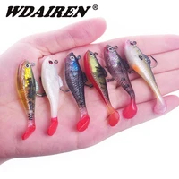 wdiaren jig lead head soft silicone lure wobbler single hook fishing lures 3 5g 11 5g soft baits fish artificial bait tackle