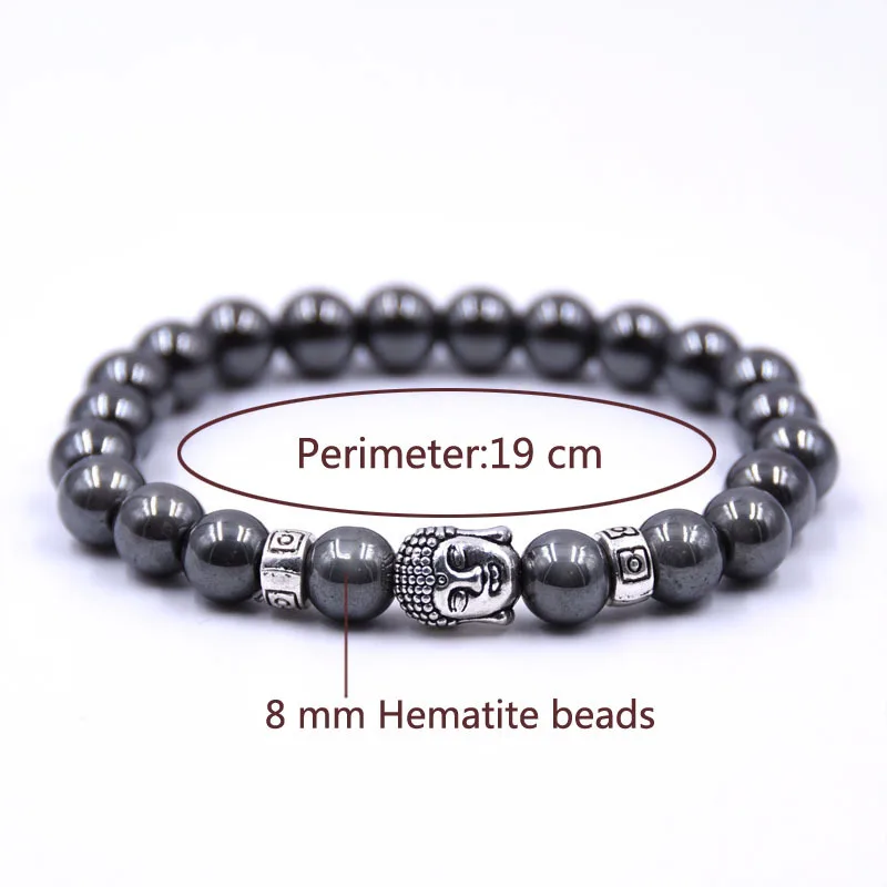 Браслеты Будды для мужчин браслеты для женщин Pulseira Masculina мужские s ювелирные изделия дракон Bileklik Pulseira 8 мм камень бусины Эластичный Braslet