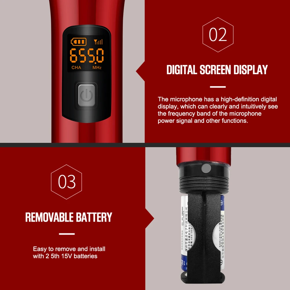 H18L ABS краски Универсальный Bluetooth беспроводной микрофон сценический семейный Караоке Пение открытый аудио один для двух микрофона UHF